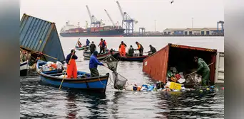 ¿Es legal vender los productos de los contenedores que se cayeron al mar en el Callao? Esto dice el derecho marítimo, según experto