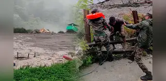 Aluvión en el Himalaya Indio deja cuatro muertos y más de 100 desaparecidos tras arrasar con una ciudad Aluvión en el Himalaya Indio deja cuatro muertos y más de 100 desaparecidos tras arrasar con una ciudad