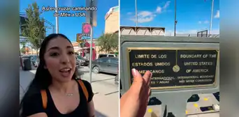 Usuaria revela en TikTok cómo es cruzar de México a EE.UU a pie por la frontera: "Es de lo más normal"