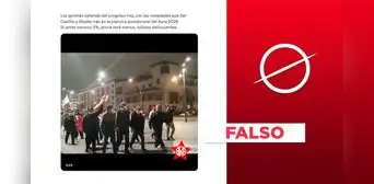 Video no expone una marcha de simpatizantes del APRA con miras a las elecciones generales de 2026