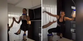 Influencer rusa se fractura la columna después de intentar recrear un reto viral de Nicki Minaj en redes sociales Influencer rusa se fractura la columna después de intentar recrear un reto viral de Nicki Minaj en redes sociales