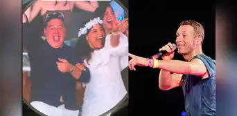 Coldplay pone en aprietos a otra pareja con la 'kiss cam': "¿Es tu papá?"