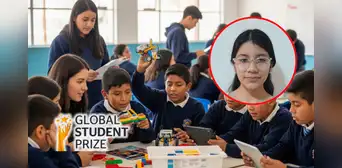 Joven peruana es reconocida como una de las 50 mejores estudiantes del mundo: creó proyectos que benefician a más de 800 escolares Joven peruana es reconocida como una de las 50 mejores estudiantes del mundo: creó proyectos que benefician a más de 800 escolares