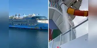 Tobogán del crucero mas grande del mundo se rompe y pasajero sufre graves heridas Tobogán del crucero mas grande del mundo se rompe y pasajero sufre graves heridas
