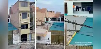 Joven graba techo de sus vecinos y sin querer capta un esqueleto: "Ojalá sea de Halloween", bromean usuarios
