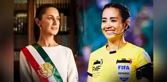 Presidenta de México, Claudia Sheinbaum, respaldó a árbitra que recibió amenazas tras partido de la Leagues Cup Presidenta de México, Claudia Sheinbaum, respaldó a árbitra que recibió amenazas tras partido de la Leagues Cup