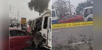 Múltiple choque en la Carretera Central deja un muerto: accidente originó una cadena de colisiones vehicular