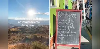 Cubano queda impresionado con espectacular desayuno en la sierra de Perú: “Empiezan el día potente” Cubano queda impresionado con espectacular desayuno en la sierra de Perú: “Empiezan el día potente”