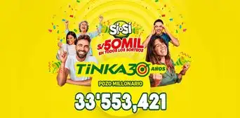 ¡Pozo Millonario sigue creciendo! Resultados y números ganadores de la Tinka del domingo 10 de agosto ¡Pozo Millonario sigue creciendo! Resultados y números ganadores de la Tinka del domingo 10 de agosto