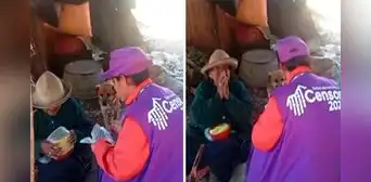 Censista encuentra a adulta mayor en situación vulnerable en Áncash y decide regalarle su almuerzo durante Censo 2025 Censista encuentra a adulta mayor en situación vulnerable en Áncash y decide regalarle su almuerzo durante Censo 2025