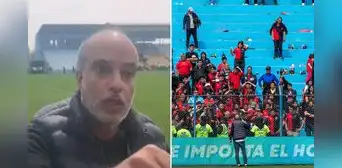 Dueño de Melgar protagoniza tensa discusión con hinchas en el Gallardo tras caer ante Sporting Cristal: "Te estoy dando la cara acá" Dueño de Melgar protagoniza tensa discusión con hinchas en el Gallardo tras caer ante Sporting Cristal: "Te estoy dando la cara acá"