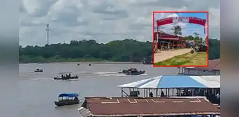 Policías colombianos intentan ingresar sin permiso a Perú por Santa Rosa, pero son detenidos por la Marina de Guerra Policías colombianos intentan ingresar sin permiso a Perú por Santa Rosa, pero son detenidos por la Marina de Guerra