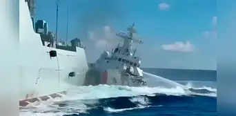 Dos buques chinos se estrellan y causan daños sustanciales durante persecución a barco filipino: se reportaron heridos