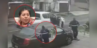 Cámaras captan a fiscalizador arrebatando canasta con tamales a madre ambulante en San Isidro: "Es un robo"