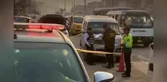 Atacan con más de 10 balazos a chofer de minivan en paradero de colectivos en Manchay, Pachacámac