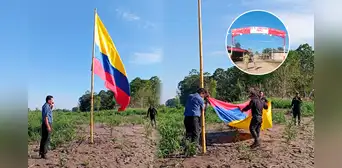 Transportistas fluviales ofendidos tras hallazgo de bandera de Colombia en isla Chinería Transportistas fluviales ofendidos tras hallazgo de bandera de Colombia en isla Chinería