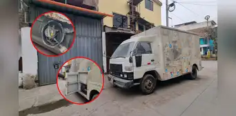 Presunto extorsionador intenta quemar vehículo de empresa de licores y desata fuga de gas en Villa El Salvador