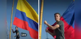 Daniel Quintero, precandidato presidencial, colocó la bandera de Colombia en Santa Rosa: "Es nuestro territorio" Daniel Quintero, precandidato presidencial, colocó la bandera de Colombia en Santa Rosa: "Es nuestro territorio"