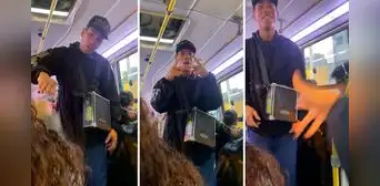 Rapero sube a bus y pasajera intenta 'batallar', pero no sabía rimar: "En su mente estuvo épico" Rapero sube a bus y pasajera intenta 'batallar', pero no sabía rimar: "En su mente estuvo épico"