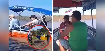 Peruanos encaran a político colombiano que izó la bandera de Colombia en Santa Rosa: "Aprendan a perder" Peruanos encaran a político colombiano que izó la bandera de Colombia en Santa Rosa: "Aprendan a perder"