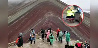 Denuncian a comuneros de Cusco por un cobro irregular a turistas extranjeros para ingresar a la Montaña de 7 Colores
