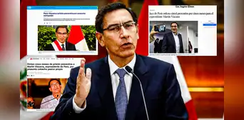 Así informó la prensa internacional la sentencia a Martín Vizcarra, expresidente del Perú, a prisión preventiva