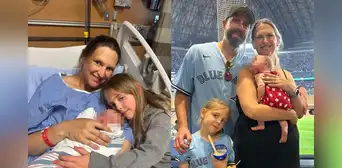 Mujer británica no tenía idea que estaba embarazada de 9 meses hasta que fue al baño y dio a luz en Canadá: "Sorpresa enorme"