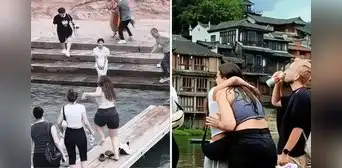 Turista española en China se vuelve viral en redes sociales tras rescatar a un niño de un río: "No pensé, solo salté" Turista española en China se vuelve viral en redes sociales tras rescatar a un niño de un río: "No pensé, solo salté"