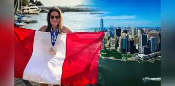 Valeria Brigneti, la peruana que rodeó a nado la isla de Manhattan en 9 horas: "Todo está en tener mucha cabeza" Valeria Brigneti, la peruana que rodeó a nado la isla de Manhattan en 9 horas: "Todo está en tener mucha cabeza"