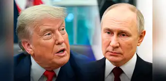 Donald Trump a pocas horas de la cumbre con Vladímir Putin sobre la guerra Rusia-Ucrania en Alaska: "Alto juego" Donald Trump a pocas horas de la cumbre con Vladímir Putin sobre la guerra Rusia-Ucrania en Alaska: "Alto juego"