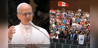 Papa León XIV desata la algarabía de los fieles al saludar en 3 idiomas durante audiencia: "Crack el peruviano" Papa León XIV desata la algarabía de los fieles al saludar en 3 idiomas durante audiencia: "Crack el peruviano"