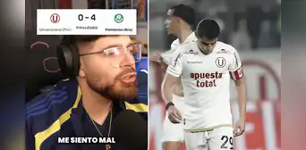 'La Cobra' expresa su desazón tras la derrota de Universitario ante Palmeiras en la Copa Libertadores: ''Me siento mal'' 'La Cobra' expresa su desazón tras la derrota de Universitario ante Palmeiras en la Copa Libertadores: ''Me siento mal''