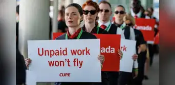 Air Canada suspende todos sus vuelos debido a una posible huelga de su personal de cabina Air Canada suspende todos sus vuelos debido a una posible huelga de su personal de cabina