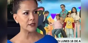 Mónica Sánchez pasa tremendo susto y se salva de aparatosa caída en conferencia de prensa de su nueva novela 'Eres mi bien'