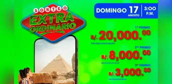 Resultados lotería de HOY, 17 de agosto: qué salió en el Sorteo Extraordinario y consultar números del premio mayor Resultados lotería de HOY, 17 de agosto: qué salió en el Sorteo Extraordinario y consultar números del premio mayor