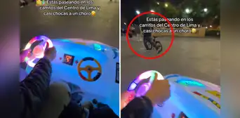 Mujer casi atropella a ladrón en carro de juguete y redes estallan: "Le dio pase al peatón" Mujer casi atropella a ladrón en carro de juguete y redes estallan: "Le dio pase al peatón"