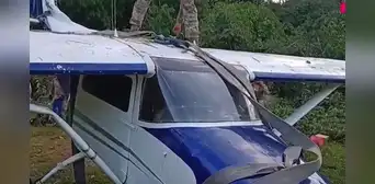 Capturan narcoavioneta boliviana en el Vraem y descubren pista de aterrizaje clandestina en Cusco Capturan narcoavioneta boliviana en el Vraem y descubren pista de aterrizaje clandestina en Cusco