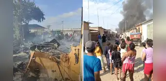 Voraz incendio arrasa con viviendas de asentamiento humano en Piura y deja a familias sin hogar: "Lo perdimos todo" Voraz incendio arrasa con viviendas de asentamiento humano en Piura y deja a familias sin hogar: "Lo perdimos todo"