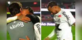 Neymar y su desolador llanto con Santos tras perder 6-0 ante Vasco da Gama en la peor goleada de su carrera Neymar y su desolador llanto con Santos tras perder 6-0 ante Vasco da Gama en la peor goleada de su carrera