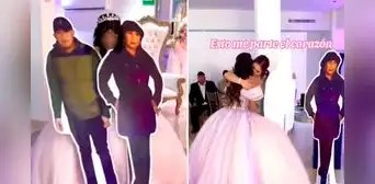 Adolescente celebra sus 15 años y baila el vals con las fotos de sus padres que fallecieron en un accidente de tránsito Adolescente celebra sus 15 años y baila el vals con las fotos de sus padres que fallecieron en un accidente de tránsito