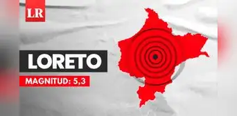 Temblor de magnitud 5,3 remeció hoy Loreto, según IGP
