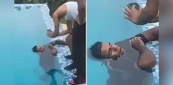 Joven se queda completamente dormido en la piscina y deja a usuarios en shock: “¿Jack, eres tú?”