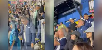 Congresista Darwin Espinoza es captado tomando cerveza en partido Alianza Lima vs U. Católica mientras Congreso sesionaba