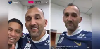 Hernán Barcos le dejó su 'chiquita' a Erick Noriega tras clasificación de Alianza Lima en Copa Sudamericana: "Nos abandonaste"