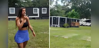 Así son las casas chinas 'para armar' que una migrante colombiana instaló en Estados Unidos: “Tienen todo”