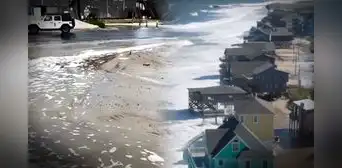 Huracán Erin azota a EE.UU.: olas inundan carreteras y dañan estructuras en Carolina del Norte Huracán Erin azota a EE.UU.: olas inundan carreteras y dañan estructuras en Carolina del Norte