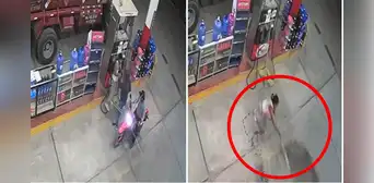 Hombre rocía combustible a delincuentes y frustra asalto en gasolinera en región San Martín Hombre rocía combustible a delincuentes y frustra asalto en gasolinera en región San Martín