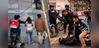 Taxista cierra el paso a delincuentes que robaron celulares y facilita su captura en el Cercado de Lima: se hacían pasar por deliverys Taxista cierra el paso a delincuentes que robaron celulares y facilita su captura en el Cercado de Lima: se hacían pasar por deliverys