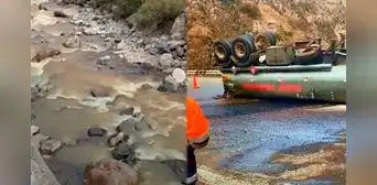 Camión con petróleo se vuelca en la Carretera Central y derrama combustible en el río Rímac: empresa no contaba con permisos Camión con petróleo se vuelca en la Carretera Central y derrama combustible en el río Rímac: empresa no contaba con permisos