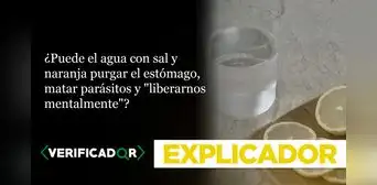 ¿Puede el agua con sal y naranja purgar el estómago, matar parásitos y "liberarnos mentalmente"? ¿Puede el agua con sal y naranja purgar el estómago, matar parásitos y "liberarnos mentalmente"?